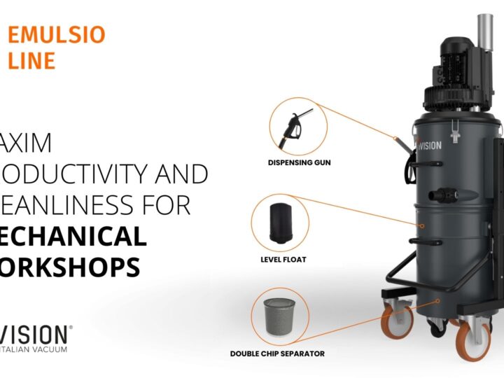 EMULSIO: THE MULTIPURPOSE VACUUM CLEANER ENSURING EFFICIENCY AND CLEANLINESS IN MECHANICAL WORKSHOPS